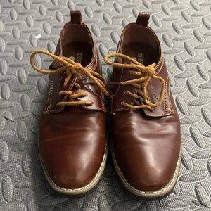 Deer Stags Brown Kids Oxfords
